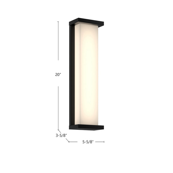 Kuzco Lighting EW70720-BK LED Exterior Wall Mount, Black