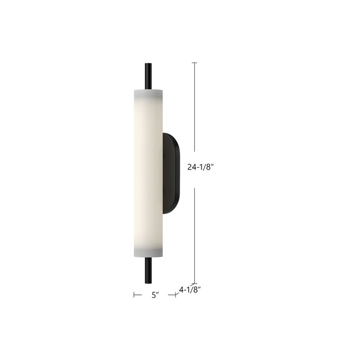 Kuzco Lighting EW72724-BK LED Exterior Wall Mount, Black