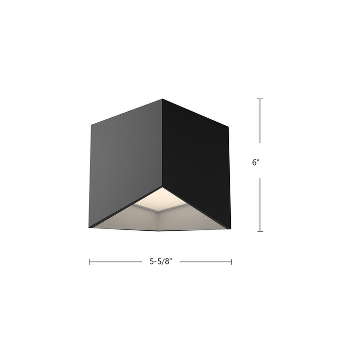 Kuzco Lighting FM31205-BK/WH LED Flush Mount, Black/White