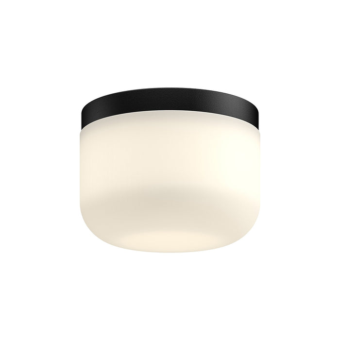 Kuzco Lighting FM53005-BK/OP LED Flush Mount, Black/Opal Glass