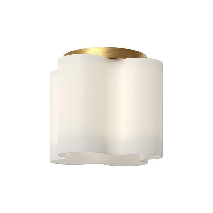 Kuzco Lighting FM54809-BG/OP LED Flush Mount, Brushed Gold/Opal Glass