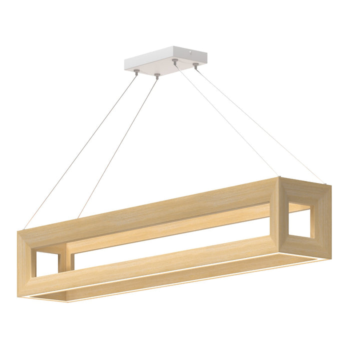 Kuzco Lighting LP32942-WK LED Linear Pendant, White Oak