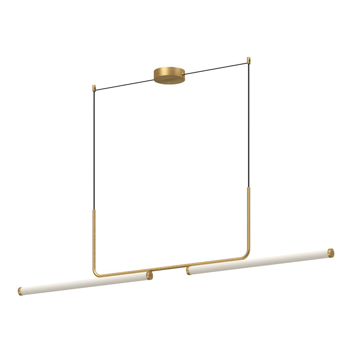 Kuzco Lighting LP73073-BG LED Linear Pendant, Brushed Gold