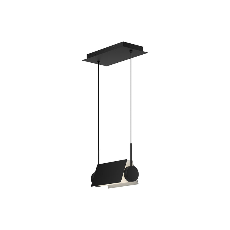 Kuzco Lighting LP73510-BK/WH LED Linear Pendant, Black/White