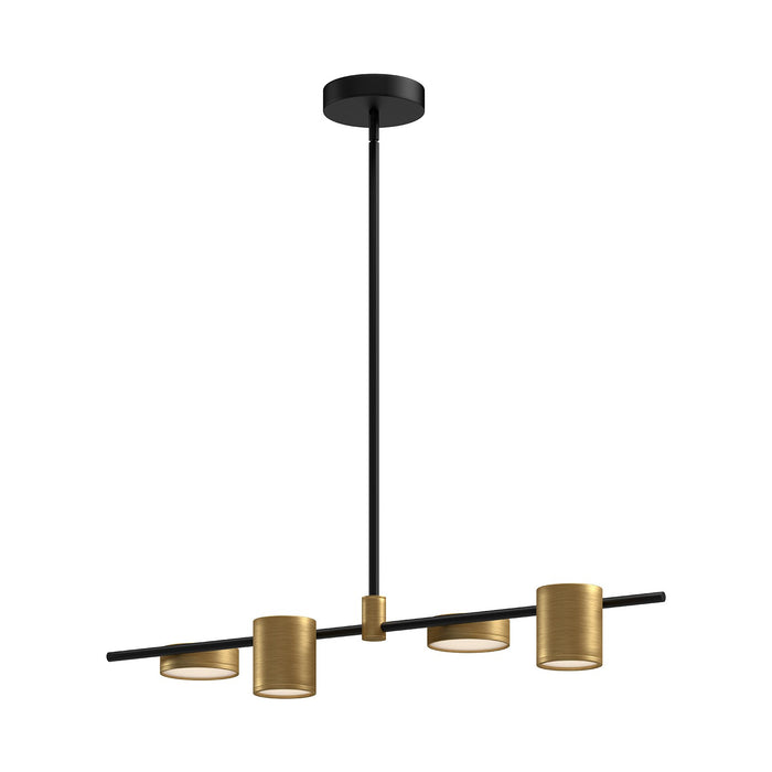 Kuzco Lighting LP96840-BK/BG LED Linear Pendant, Black/Brushed Gold