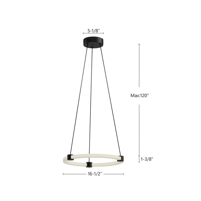 Kuzco Lighting PD24716-BK LED Pendant, Black