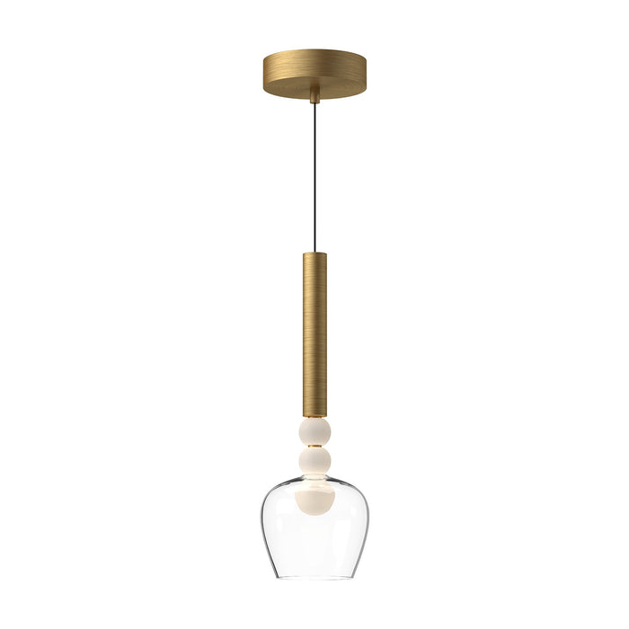 Kuzco Lighting PD30501-BG/CL LED Pendant, Brushed Gold/Clear