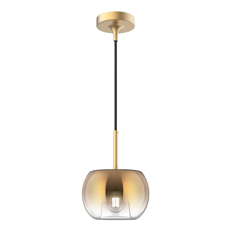 Kuzco Lighting PD57508-BG/CP One Light Pendant, Brushed Gold/Copper