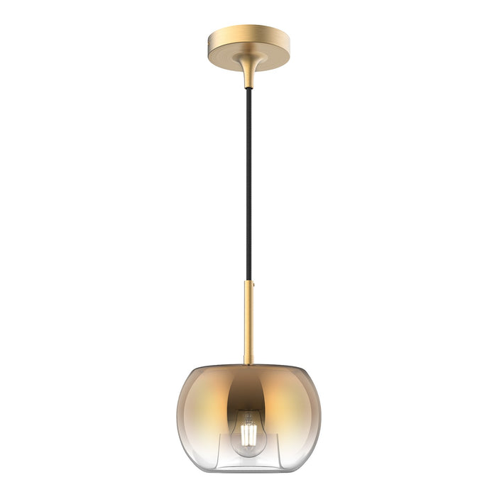 Kuzco Lighting PD57508-BG/CP One Light Pendant, Brushed Gold/Copper