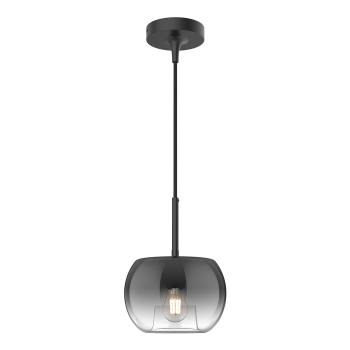 Kuzco Lighting PD57508-BK/SM One Light Pendant, Black/Smoked