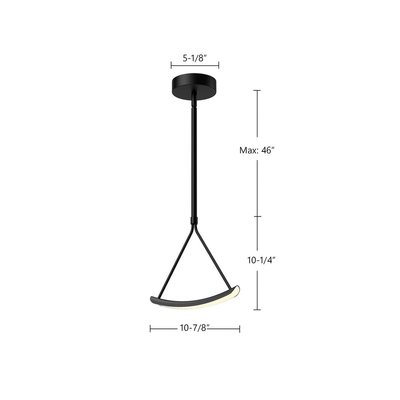 Kuzco Lighting PD81511-BK LED Pendant, Black