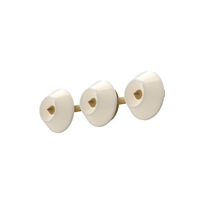 Kuzco Lighting VL45721-BG/GO LED Vanity, Brushed Gold/Glossy Opal Glass