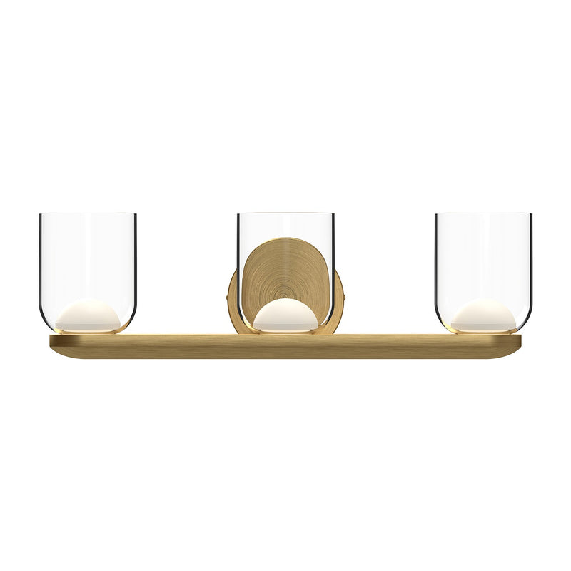 Kuzco Lighting VL52520-BG/CL LED Vanity, Brushed Gold/Clear