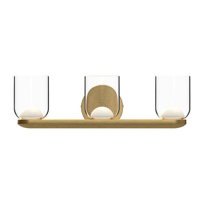 Kuzco Lighting VL52520-BG/CL LED Vanity, Brushed Gold/Clear