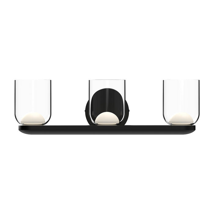 Kuzco Lighting VL52520-BK/CL LED Vanity, Black/Clear