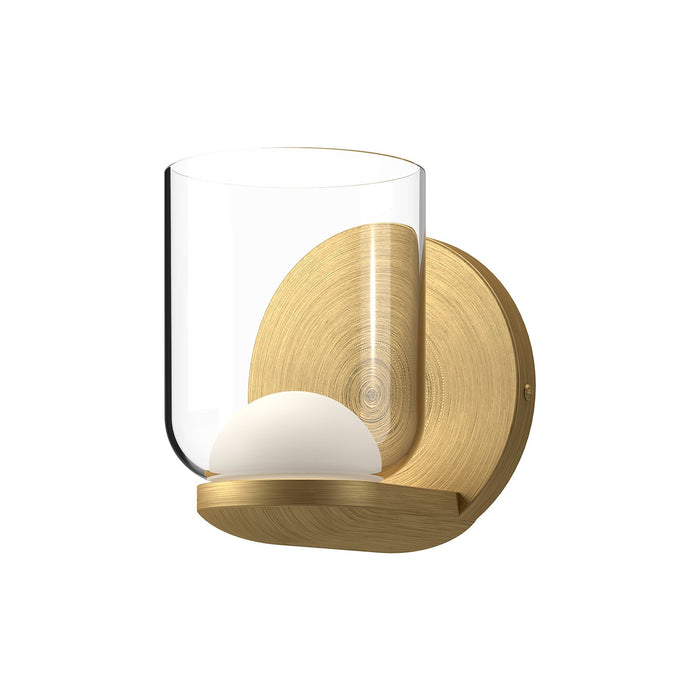 Kuzco Lighting WS52505-BG/CL LED Wall Sconce, Brushed Gold/Clear