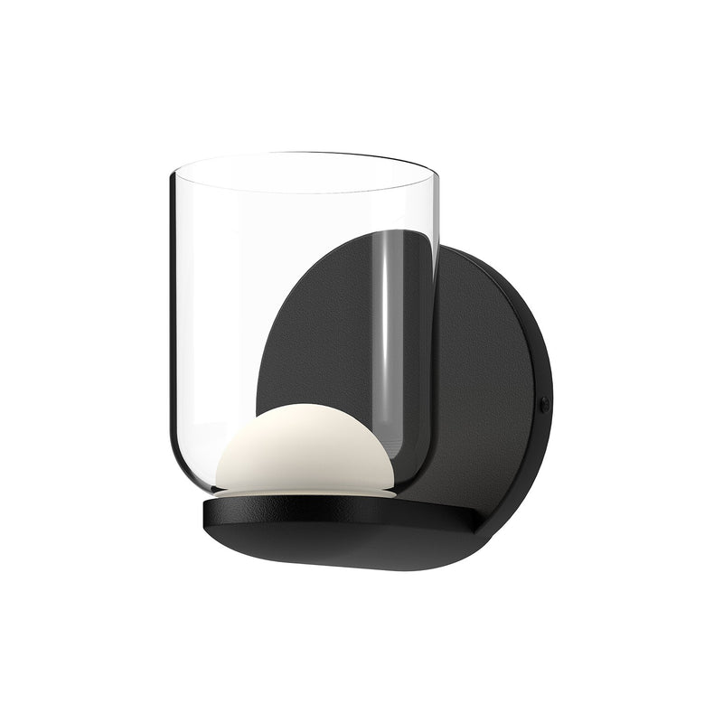 Kuzco Lighting WS52505-BK/CL LED Wall Sconce, Black/Clear