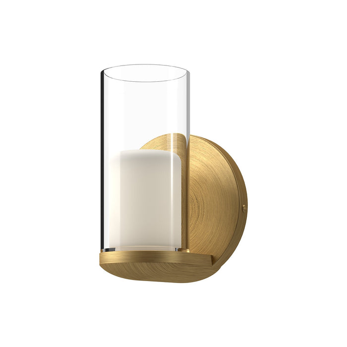 Kuzco Lighting WS53505-BG/CL LED Wall Sconce, Brushed Gold/Clear
