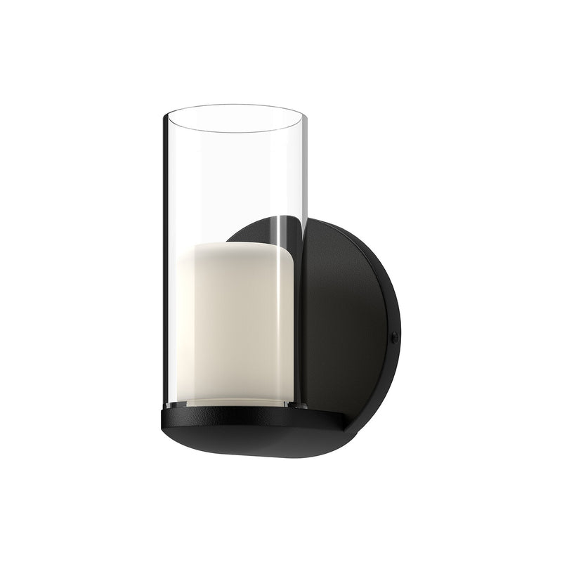 Kuzco Lighting WS53505-BK/CL LED Wall Sconce, Black/Clear