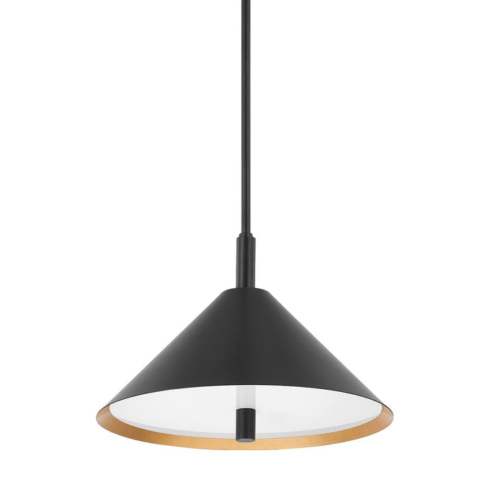 Mitzi H629702-GL/SBK Two Light Pendant, Gold Leaf/Soft Black Combo