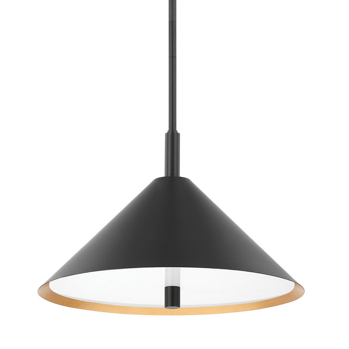 Mitzi H629703-GL/SBK Three Light Pendant, Gold Leaf/Soft Black Combo