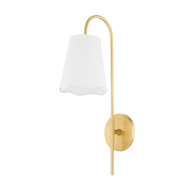 Mitzi H660101-AGB One Light Wall Sconce, Aged Brass