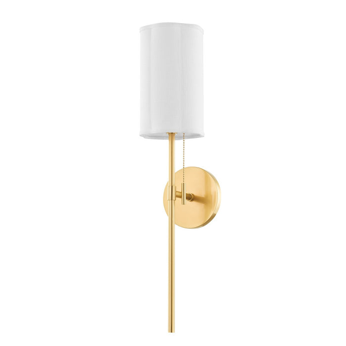 Mitzi H673101-AGB One Light Wall Sconce, Aged Brass
