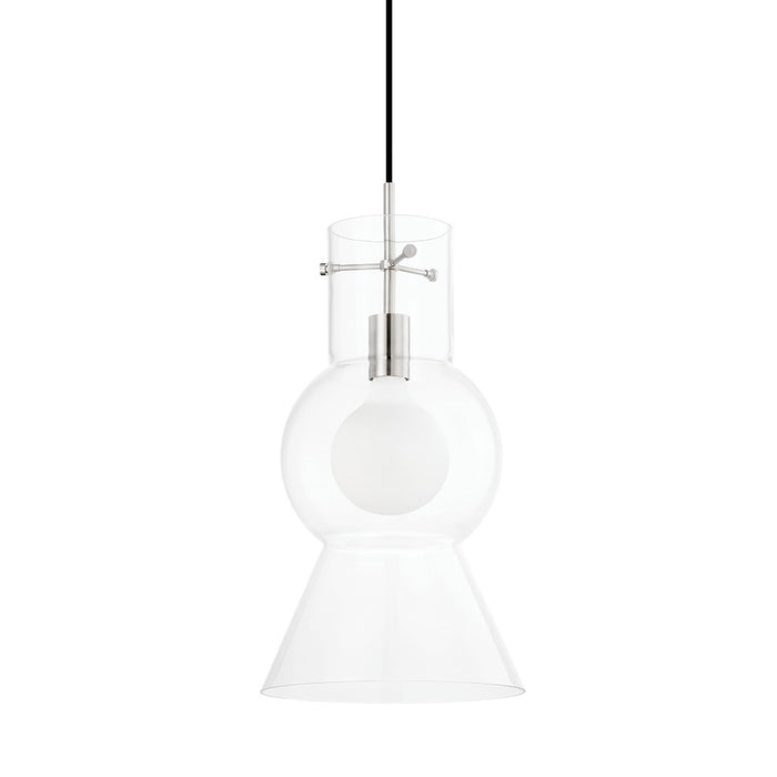 Mitzi H702701L-PN One Light Pendant, Polished Nickel