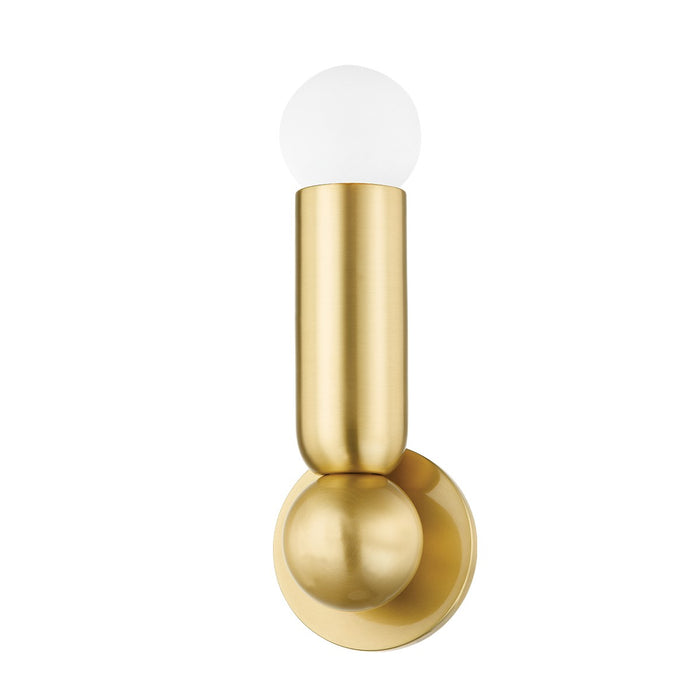 Mitzi H720101-AGB One Light Wall Sconce, Aged Brass