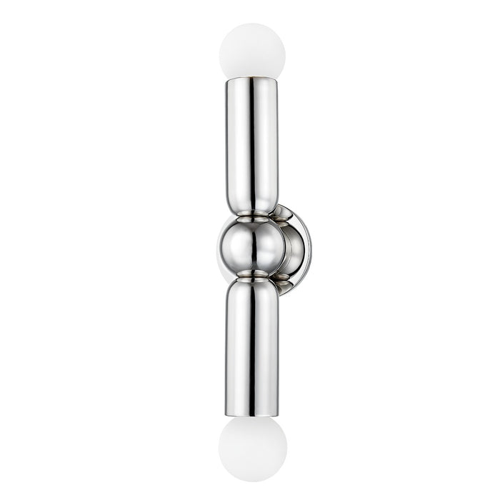 Mitzi H720102-PN Two Light Wall Sconce, Polished Nickel