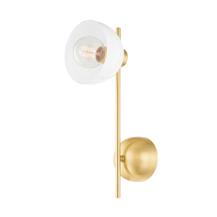 Mitzi H724101-AGB One Light Wall Sconce, Aged Brass