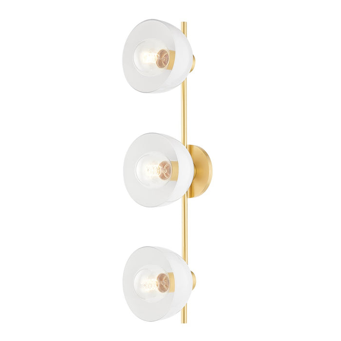 Mitzi H724303-AGB Three Light Bath and Vanity, Aged Brass