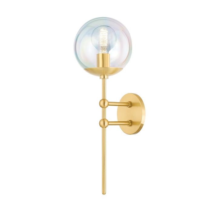 Mitzi H726101-AGB One Light Wall Sconce, Aged Brass