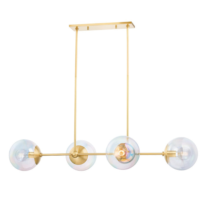 Mitzi H726904-AGB Four Light Linear, Aged Brass