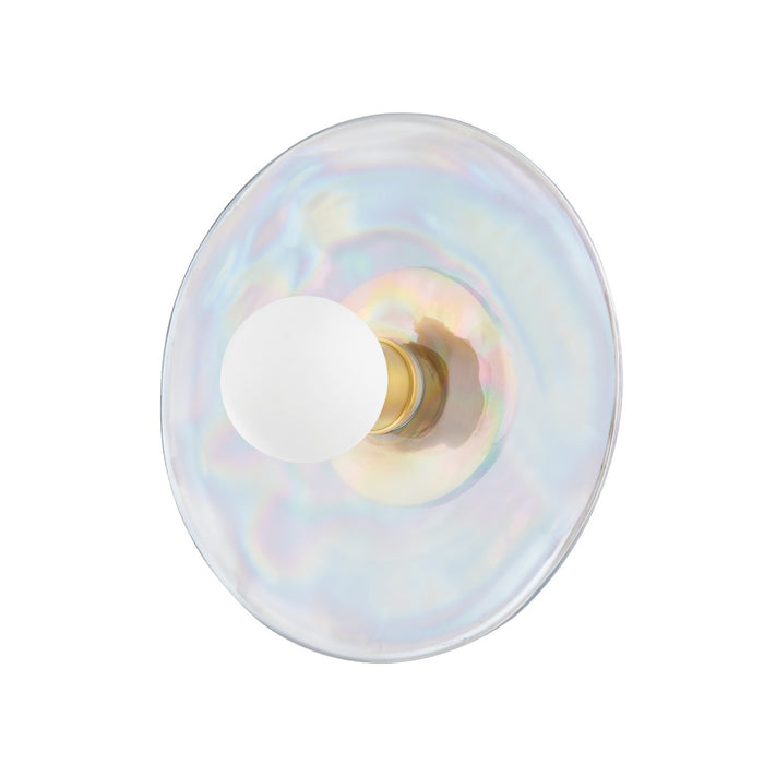 Mitzi H730101-AGB One Light Wall Sconce, Aged Brass