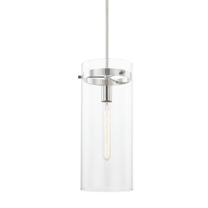 Mitzi H756701L-PN One Light Pendant, Polished Nickel