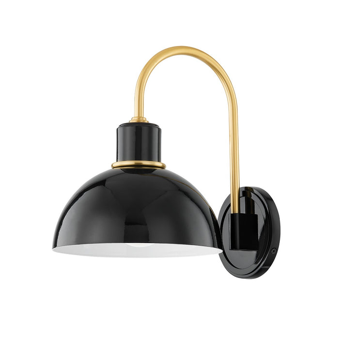 Mitzi H769101-AGB/GBK One Light Wall Sconce, Aged Brass
