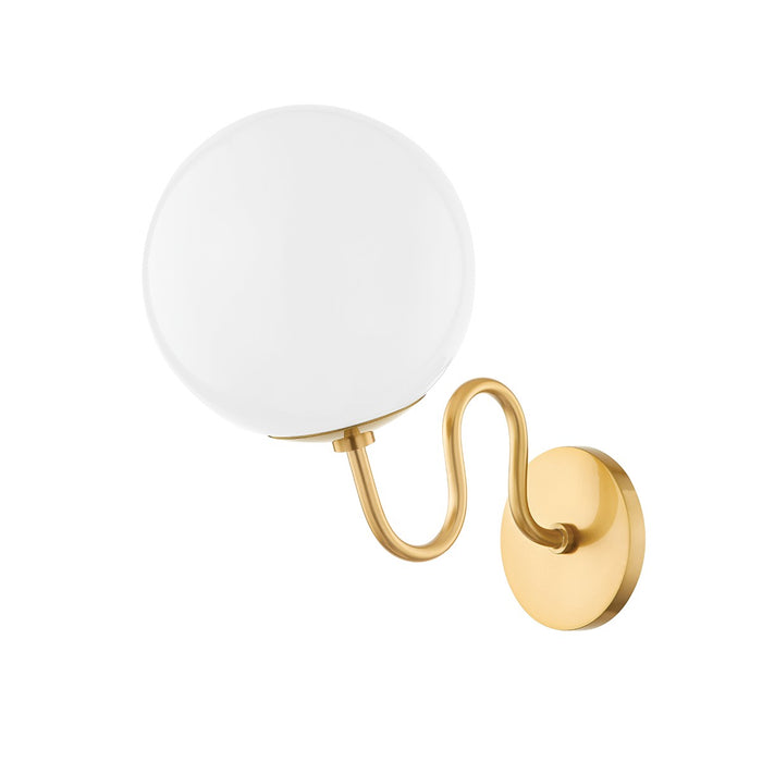 Mitzi H772101-AGB One Light Wall Sconce, Aged Brass