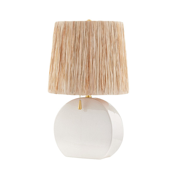 Mitzi HL623201-AGB/CIC One Light Table Lamp, Aged Brass
