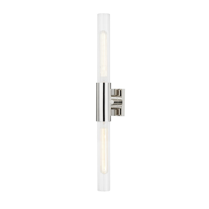 Hudson Valley 1202-PN Two Light Wall Sconce, Polished Nickel
