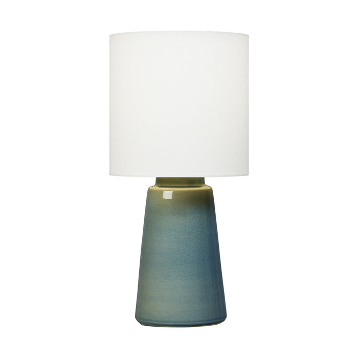 Visual Comfort Studio BT1061BAC1 One Light Table Lamp, Blue Anglia Crackle
