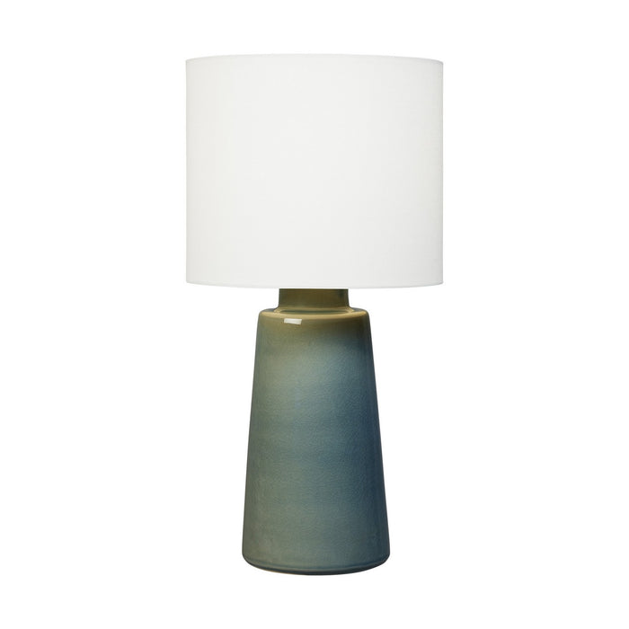 Visual Comfort Studio BT1071BAC1 One Light Table Lamp, Blue Anglia Crackle