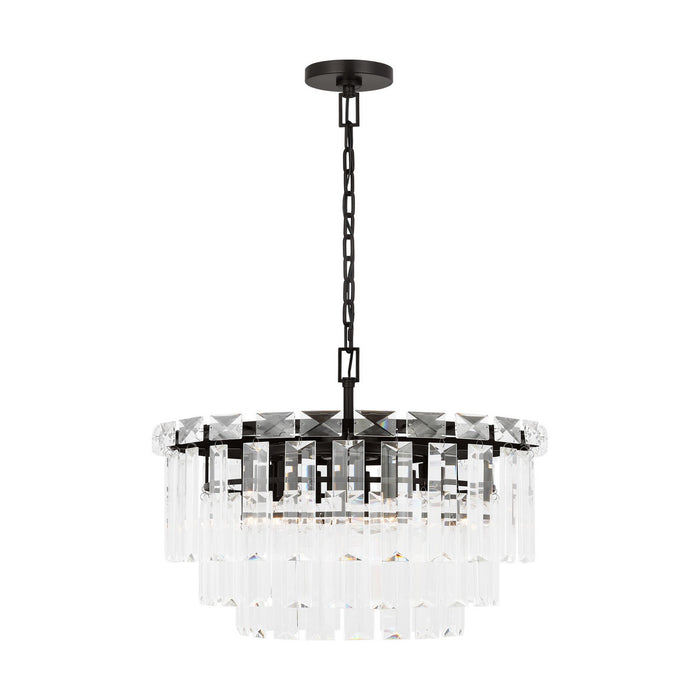 Visual Comfort Studio CC12610AI Ten Light Chandelier, Aged Iron