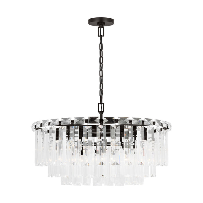 Visual Comfort Studio CC12716AI 16 Light Chandelier, Aged Iron