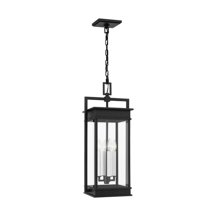 Visual Comfort Studio CO1534TXB Four Light Outdoor Pendant, Textured Black
