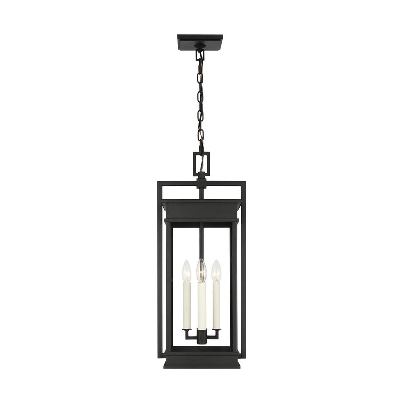 Visual Comfort Studio CO1534TXB Four Light Outdoor Pendant, Textured Black