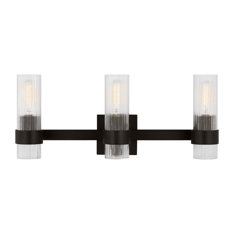 Visual Comfort Studio CV1023AI Three Light Bath Vanity, Aged Iron