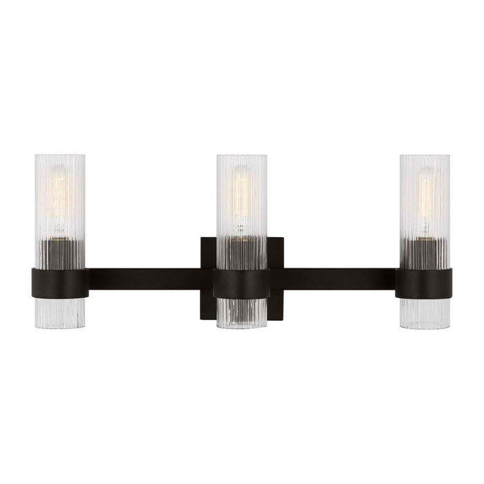 Visual Comfort Studio CV1023AI Three Light Bath Vanity, Aged Iron