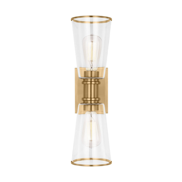 Visual Comfort Studio CV1042BBS Two Light Bath Vanity, Burnished Brass