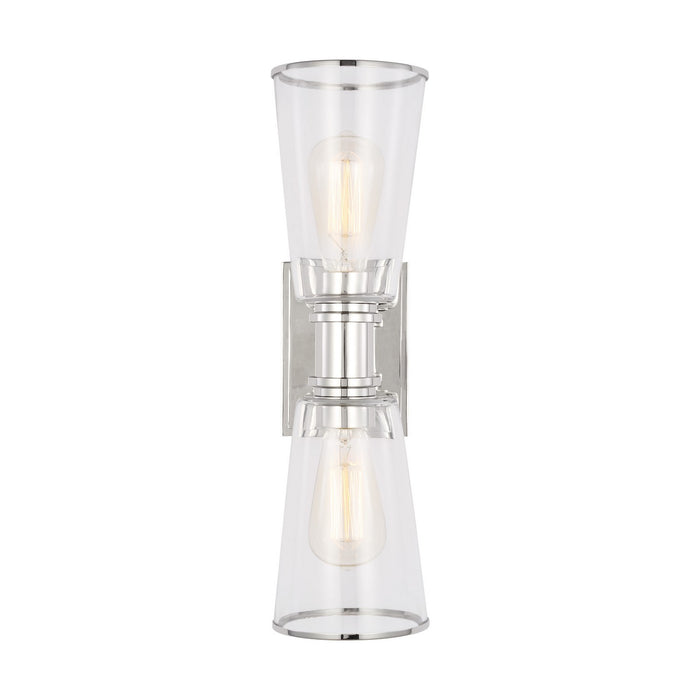 Visual Comfort Studio CV1042PN Two Light Bath Vanity, Polished Nickel
